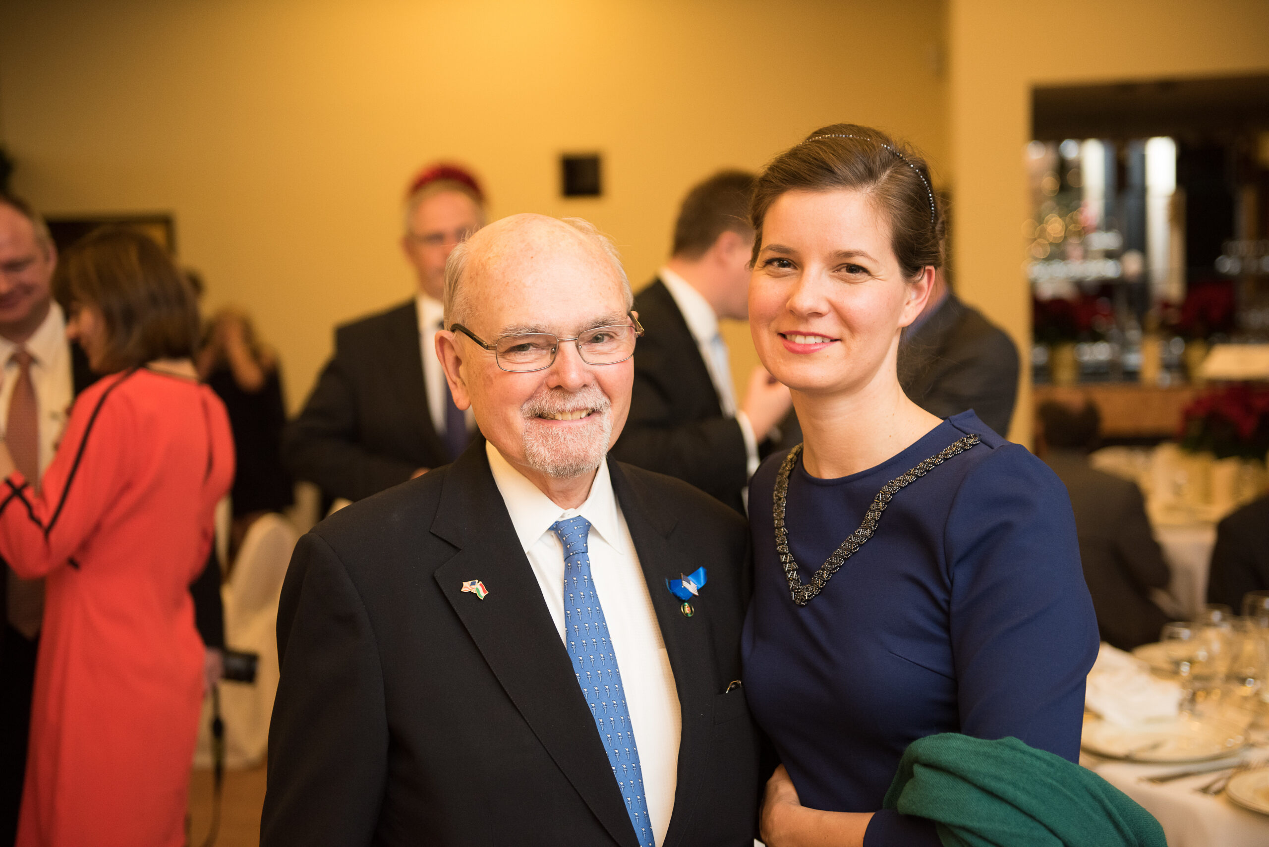Dr. Lee Edwards (Chairman of the Victims of Communism Memorial Foundation) and Mrs. Anna Smith Lacey (Executive Director of The Hungary Initiatives Foundation)