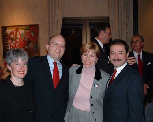 Mr. and Mrs. Phillip Reeker, Mrs. Heather Conley and Ambassador András Simonyi