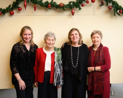 The Kiss and Lauer sisters: Mrs. Kriszta Nagy, Mrs. Nóra Szabó, Mrs. Andrea Lauer Rice, Mrs. Edith K. Lauer